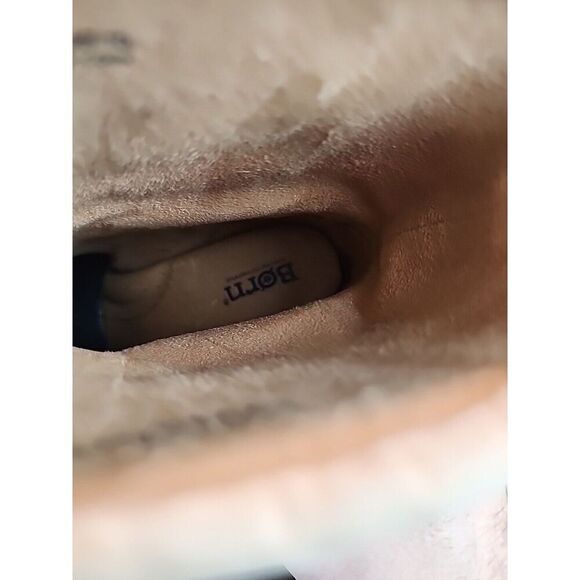 Born Banbury Fringe Moc Bootie Women's Size 6 Tan Nubuck Heeled W02016 - Picture 10 of 10